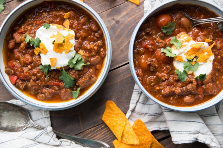 chili mijoteuse Cinq Fourchettes recette