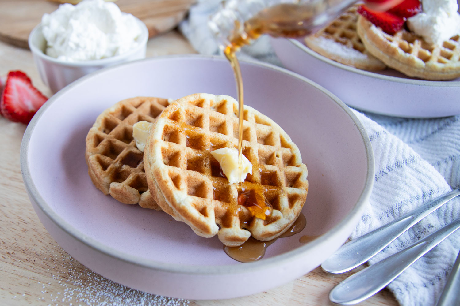 gaufre gaufres cinq fourchettes déjeuner recette recipe