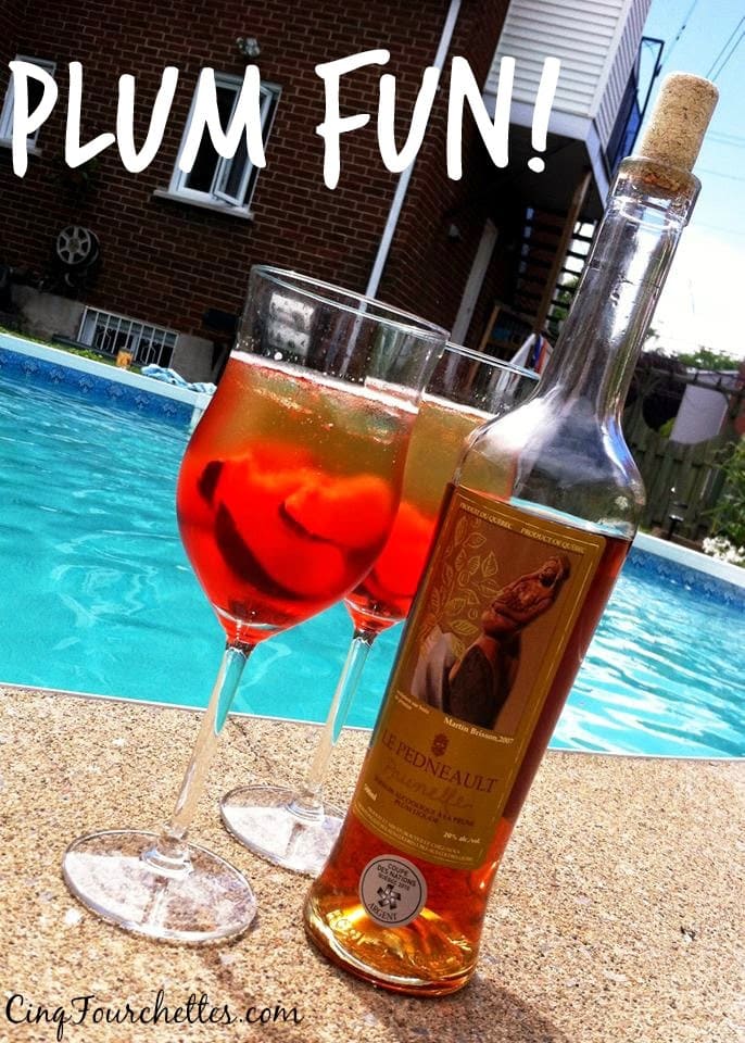 Un cocktail à la prune à faire à la maison avec les Vergers Pedneault! - Cinq Fourchettes