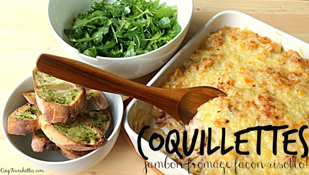 Coquillettes jambon-fromage à la manière d'un risotto - Cinq Fourchettes