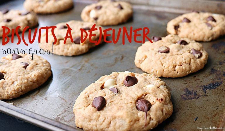Biscuits déjeuner santé sans gras! - Cinq Fourchettes
