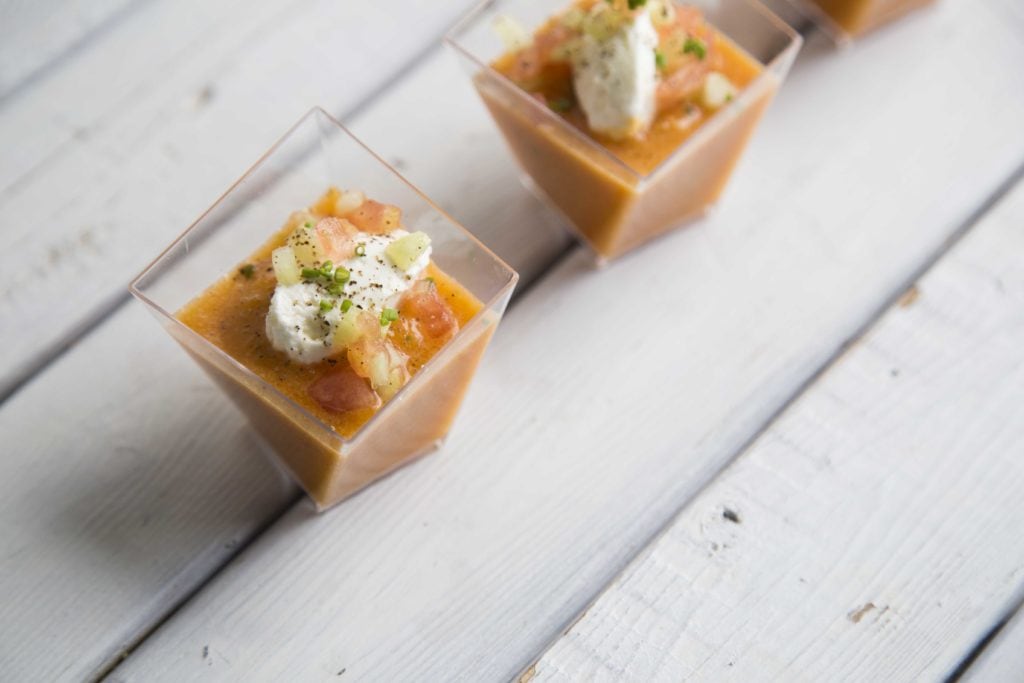 Gaspacho aux tomates / Cinq Fourchettes