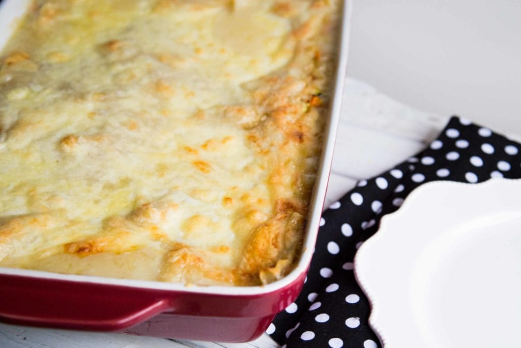 Lasagne au poulet et aux légumes / Cinq Fourchettes