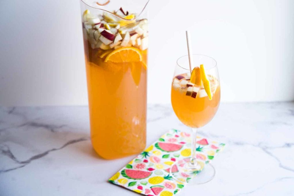 Sangria fruitée au cidre du Québec Cinq Fourchettes