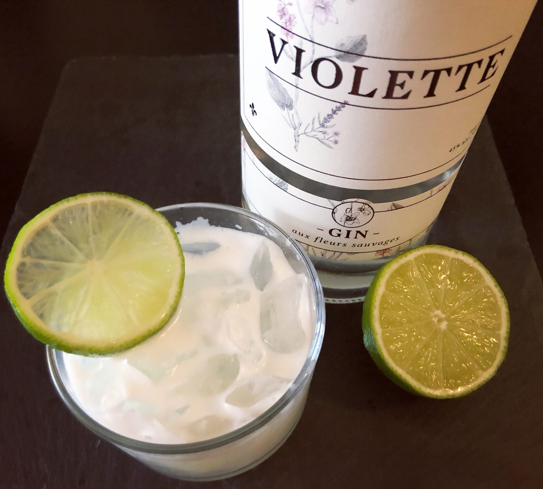 Cinq Fourchettes gin sour violette photo