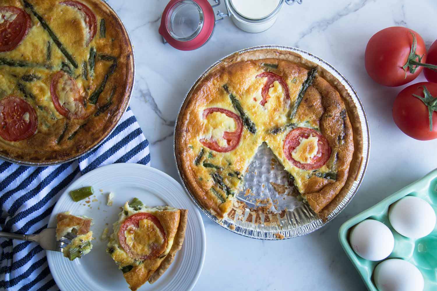 Quiche aux asperges Cinq Fourchettes