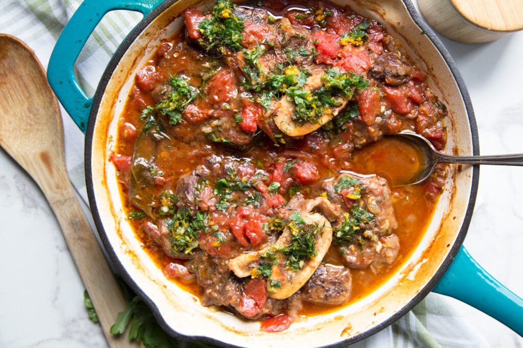 osso buco gremolata Cinq Fourchettes recette