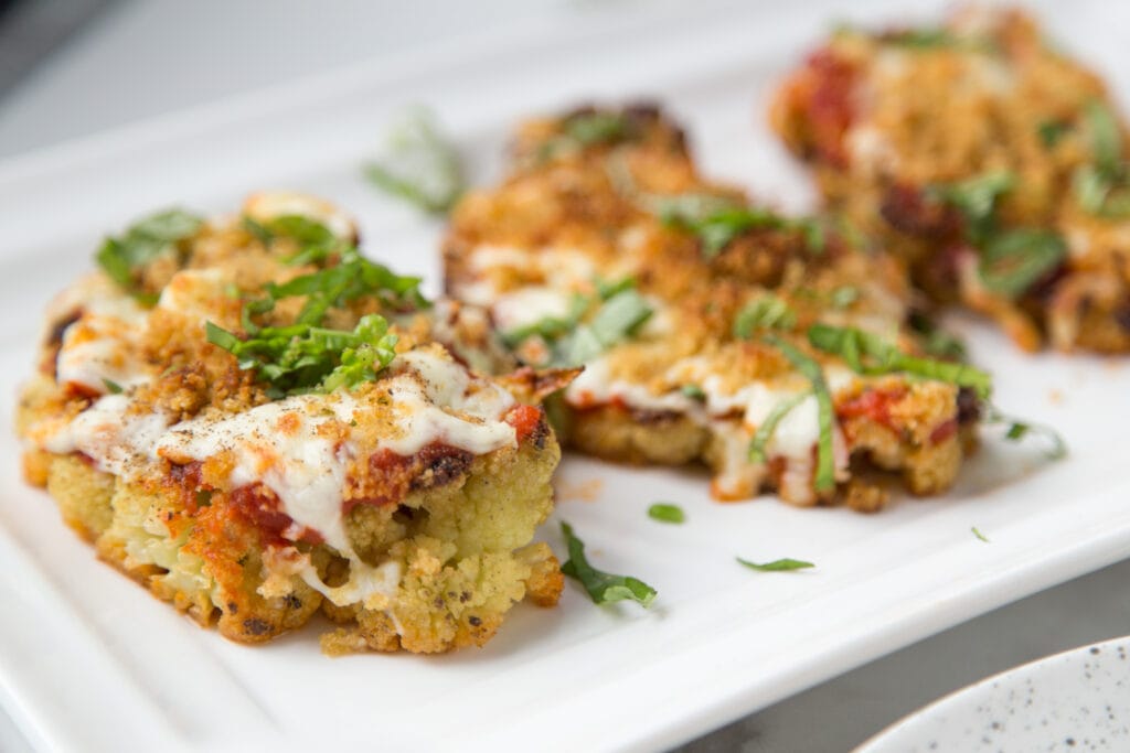 chou-fleur parmigiana Cinq Fourchettes recette