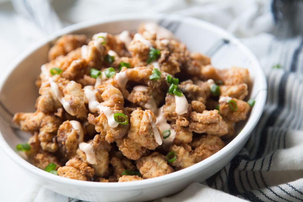 recette poulet popcorn Cinq Fourchettes