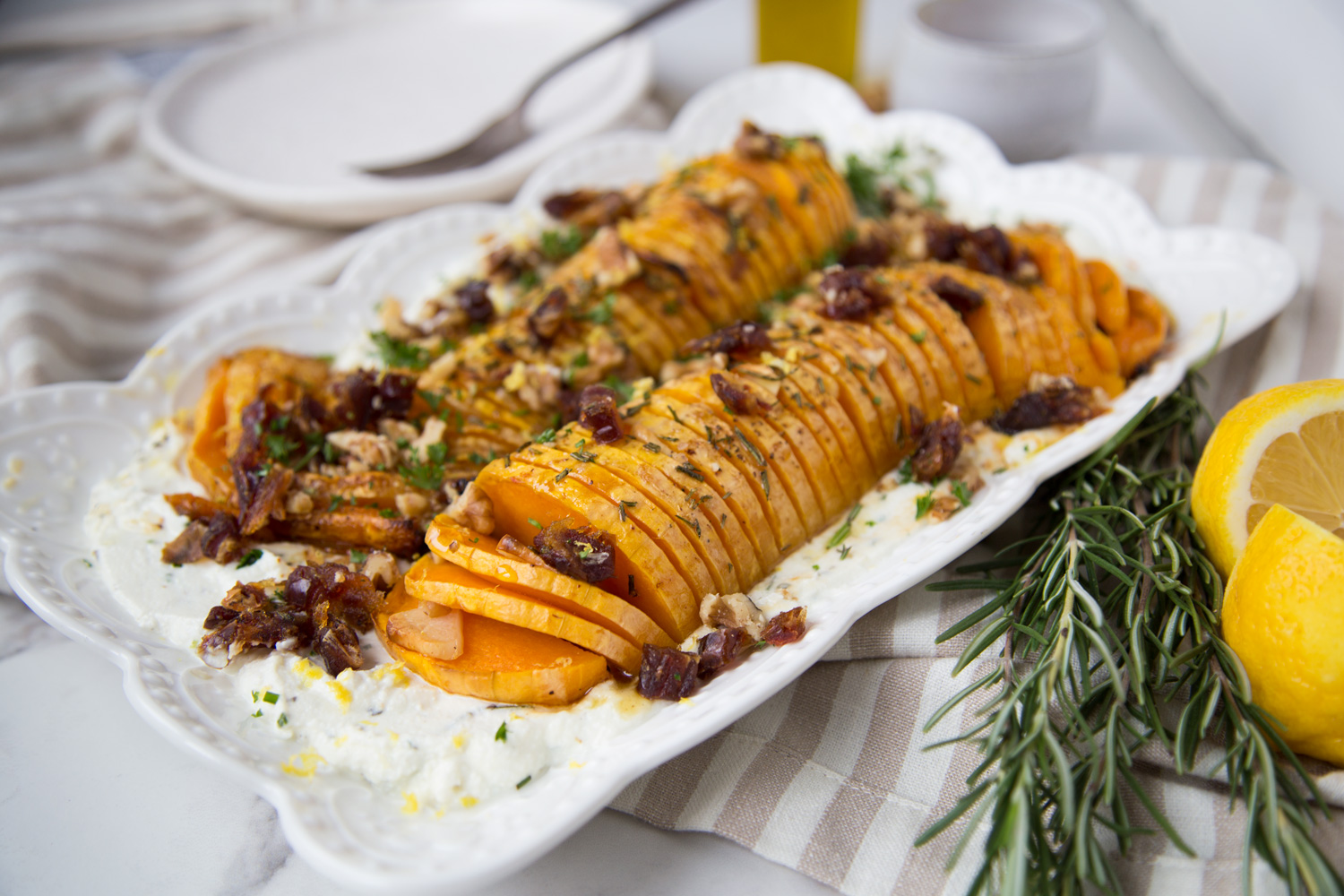 courge butternut hasselback squash Cinq Fourchettes recette recipe