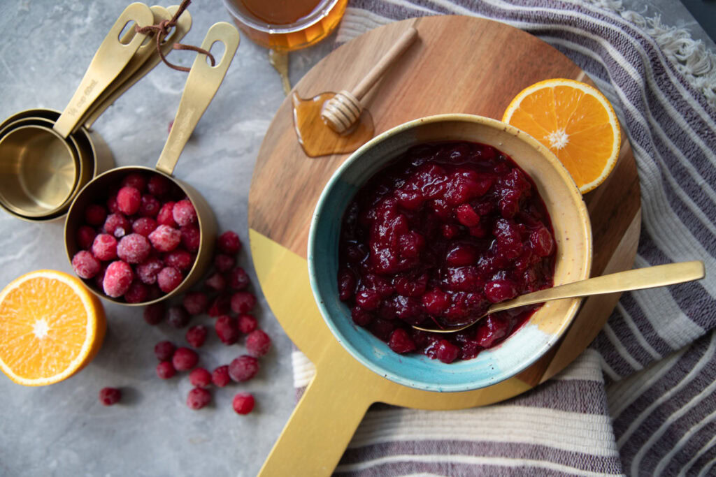 sauce canneberges canneberge cranberry cinq fourchettes recette recipe thanks giving dinde action de grâce noël christmas