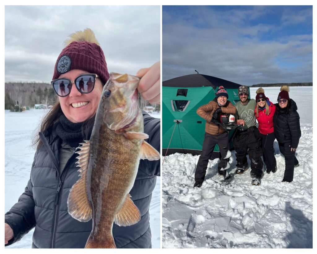 peche sur glace Nouveau Brunswick voyage Cinq Fourchettes